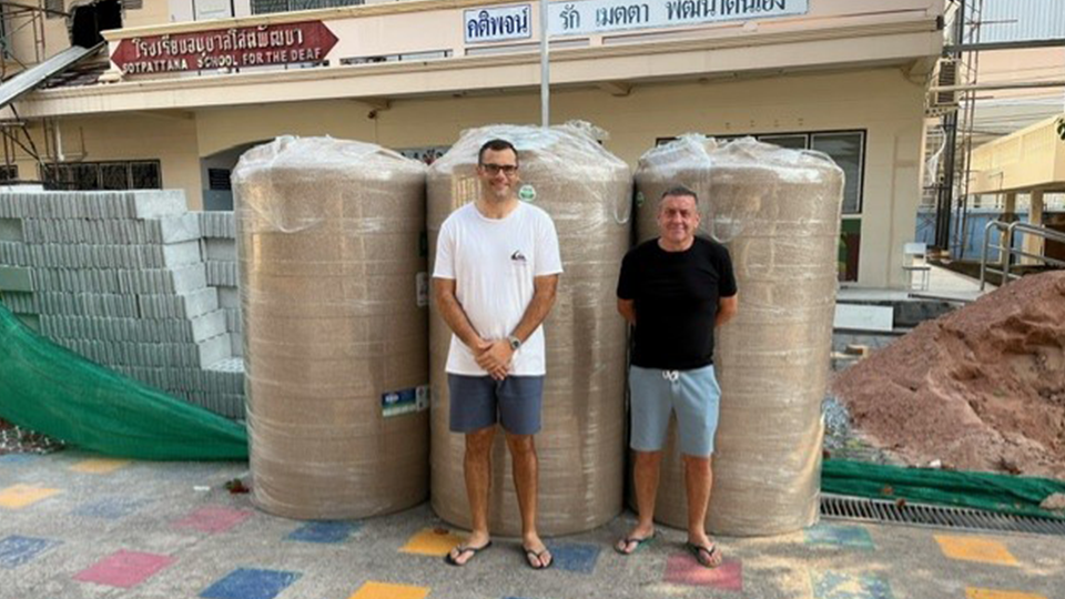 Holborn team posing with donated supplies
