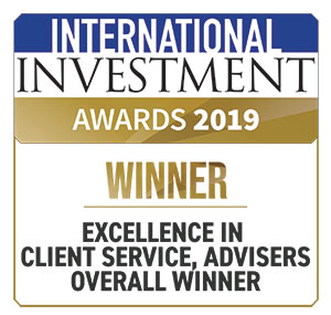 International Investment Award Winner - Excellence in client service