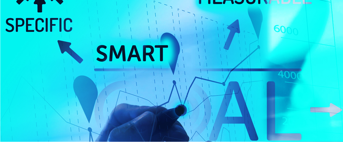 An image of a chart regarding Goals and splitting them into smart, specific and pleasurable goals. Test SMART goals in 2018