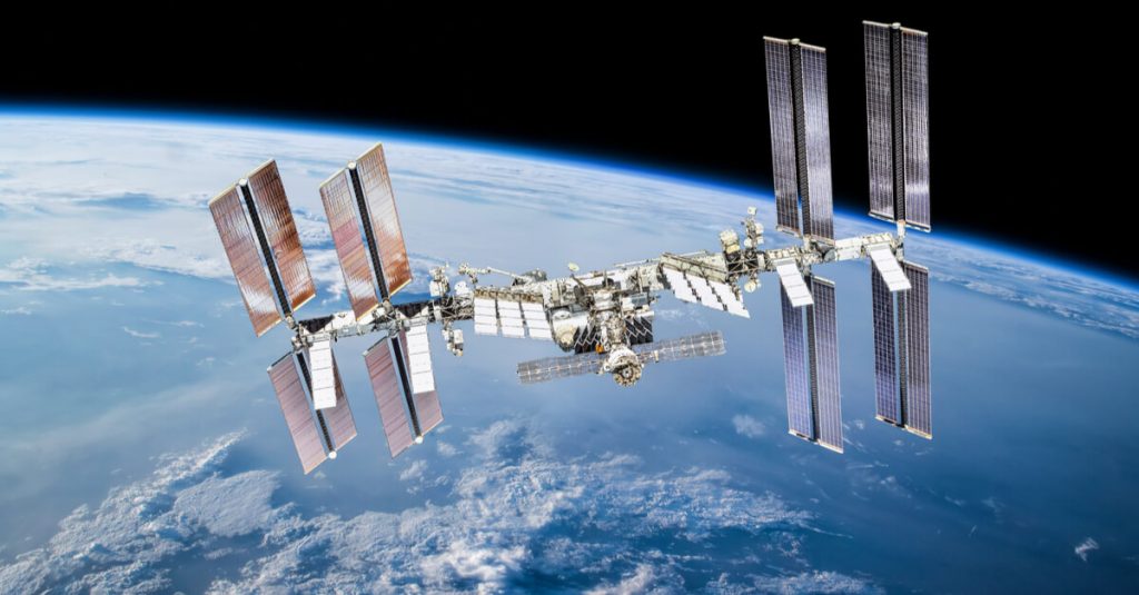 The International Space Station where Al Mansouri spent eight days